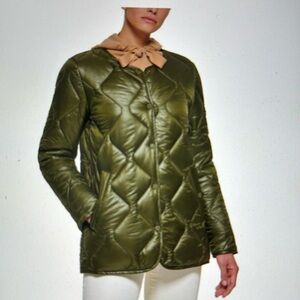 Calvin Klein Women's Collarless Quilted Coat